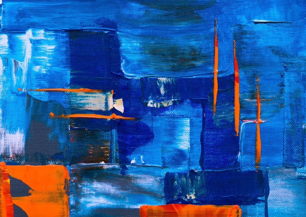 Blue Abstract Painting